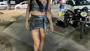 picked up a hot girl not wearing panties at a nightclub and fucked her in the ass