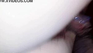 real cheating wife gets creampie in hairy pussy