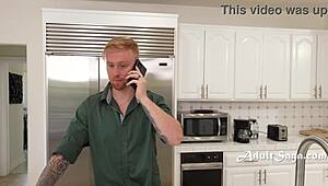 he saw me so we talked before his wife came home