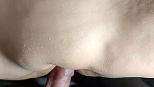 fucking her ass and pussy nonstop with double penetration toys
