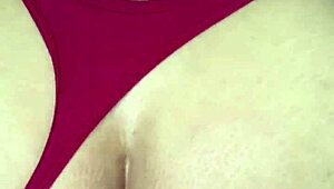 sexy mexicana masturbates in thong for cock