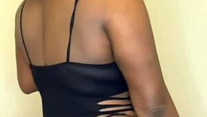 darkchocolatebarbie ass shaking compilation with big black cock
