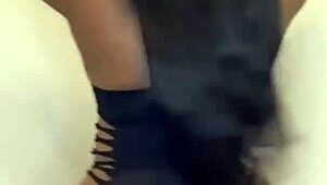 darkchocolatebarbie ass shaking compilation with big black cock